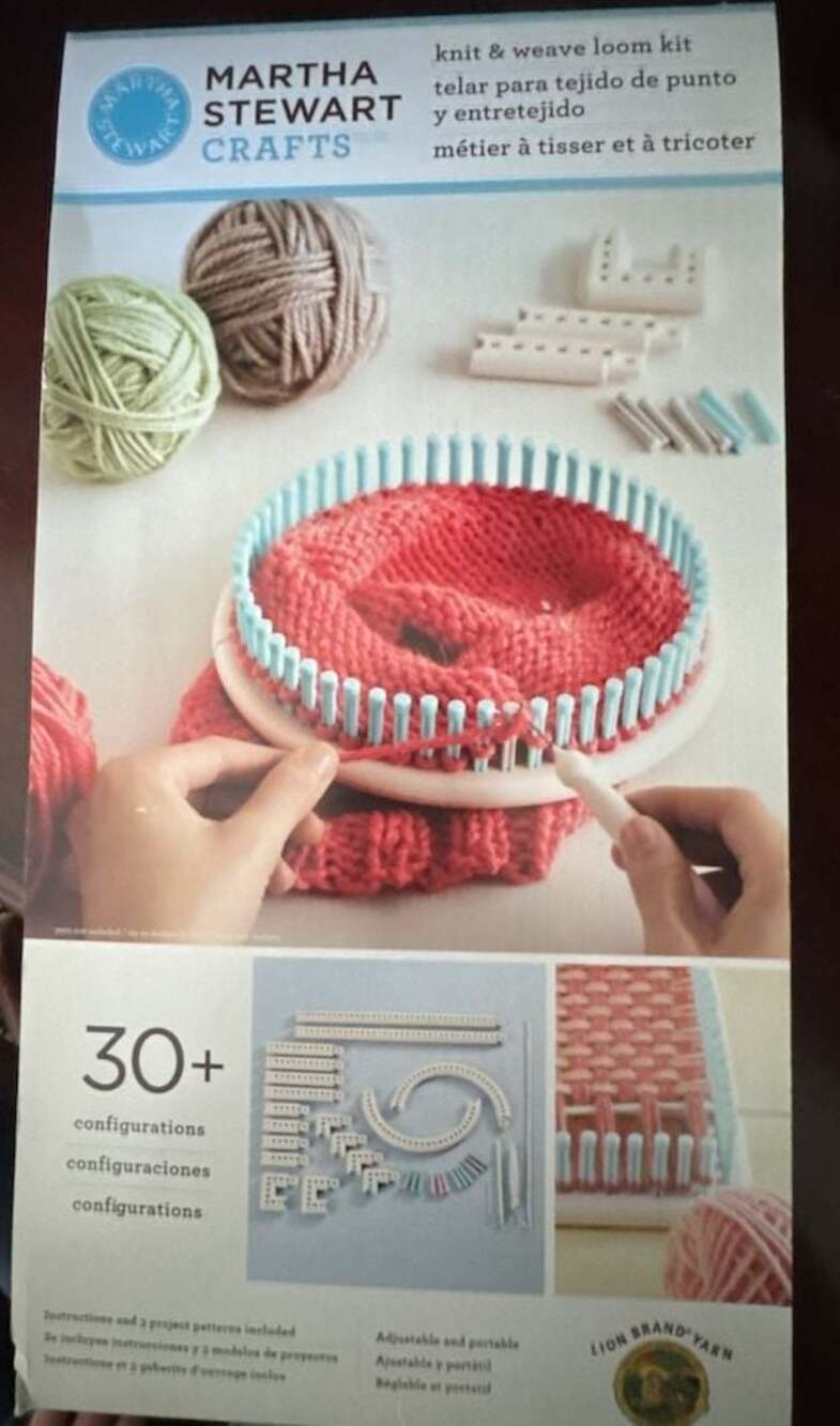 Martha Stewart Crafts Knit and Weave Loom Kit by Lion Brand Yarn